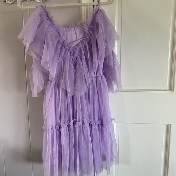 Purple Ruffle Boho Dress - Picture 6 of 14
